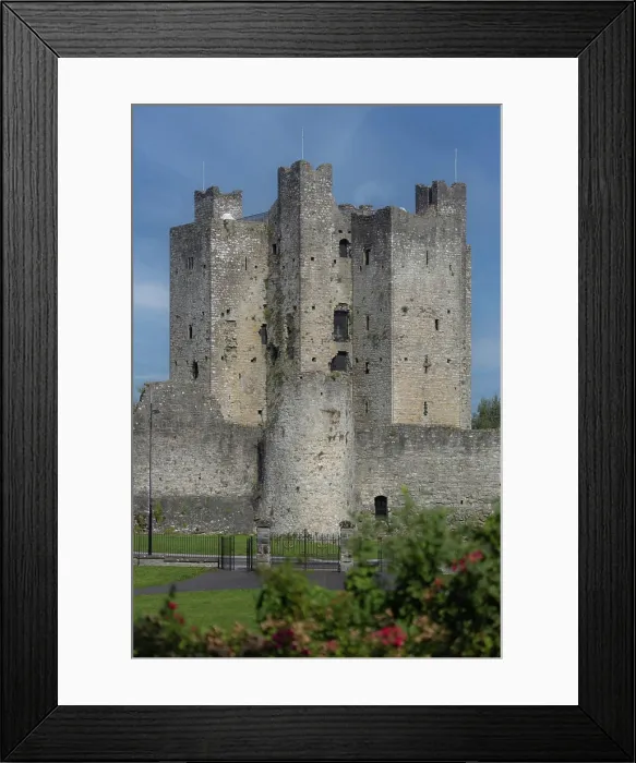 Framed Print : Ireland most famous castle 'Trim Castle' on a summer day Framed Print : Ireland most famous castle 'Trim Castle' on a summer day
