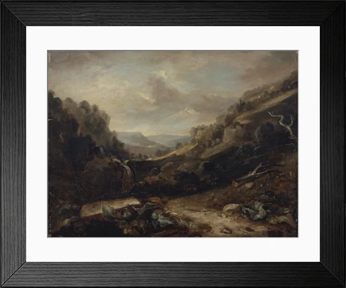 Framed Print : West Country Landscape, Attributed to Benjamin Barker Framed Print : West Country Landscape, Attributed to Benjamin Barker