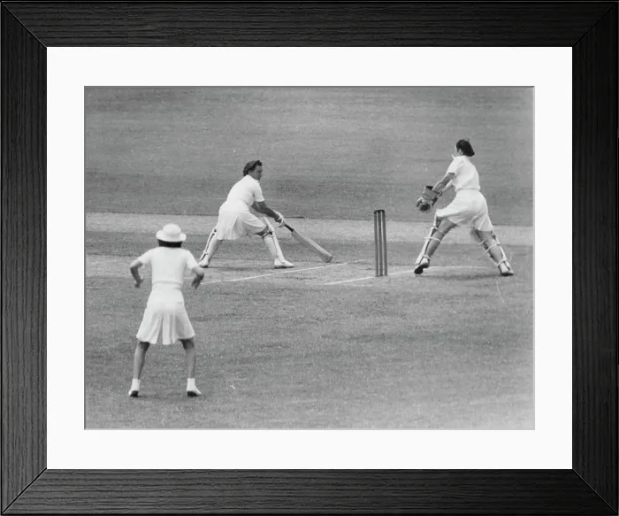 Framed Print : Stepped Out - And BackGirls Cricket Style at South Melbourne today Framed Print : Stepped Out - And BackGirls Cricket Style at South Melbourne today