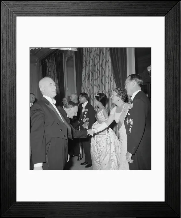 Framed Print : Anefo photo collection. Gala concert by Royal Military Chapel in the Kurzaal in The Hague