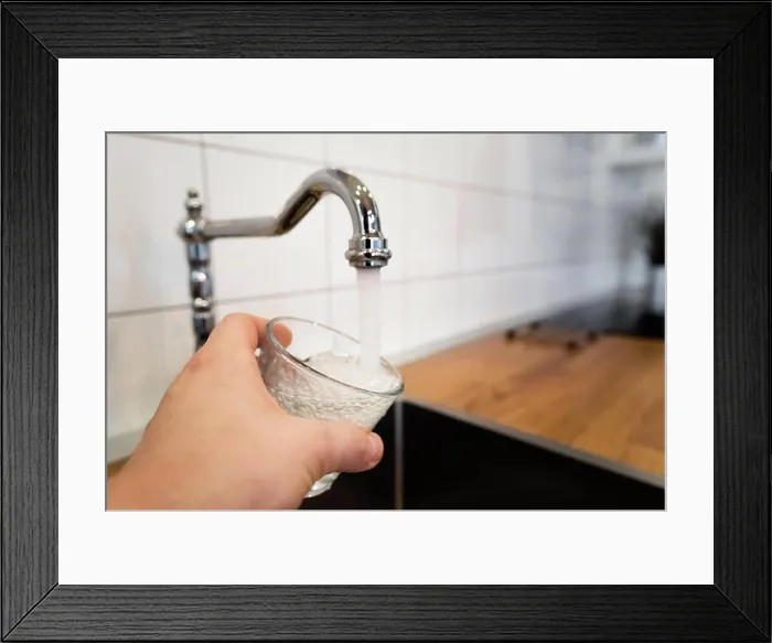 Framed Print : potable water and safe to drink Framed Print : potable water and safe to drink