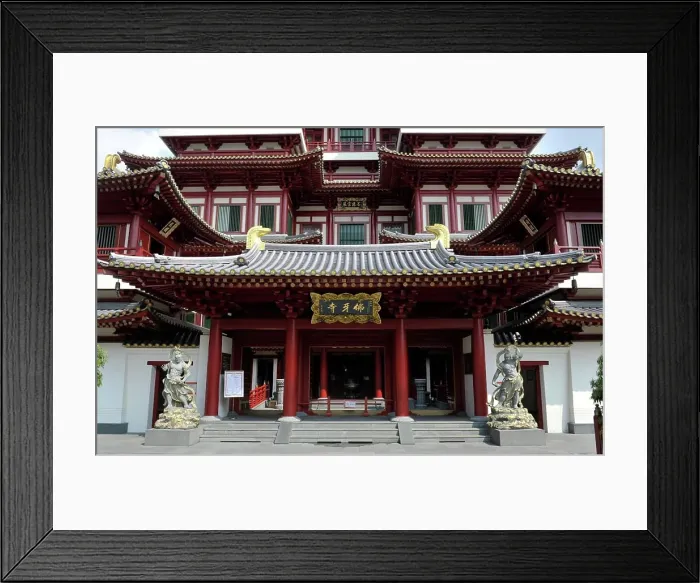 Framed Print : Asia, Southeast Asia, Singapore, the temple of the Tooth Relic of Buddha, Chinese neighborhood Framed Print : Asia, Southeast Asia, Singapore, the temple of the Tooth Relic of Buddha, Chinese neighborhood