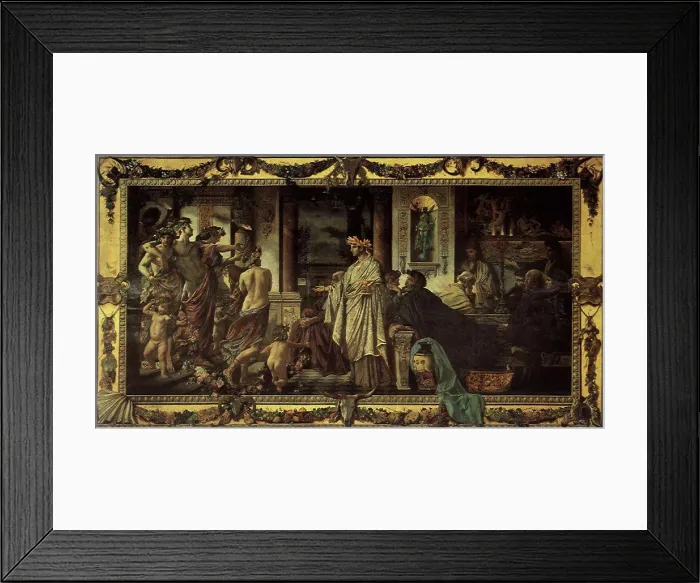 Framed Print : Platonic Banquet, Feuerbach, Anselm Framed Print : Platonic Banquet, Feuerbach, Anselm