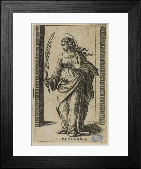 Framed Print : Sainte Ptronille (Bartsch 183) Marc Antoine Raimondi (1480-vers1534) Framed Print : Sainte Ptronille (Bartsch 183) Marc Antoine Raimondi (1480-vers1534)