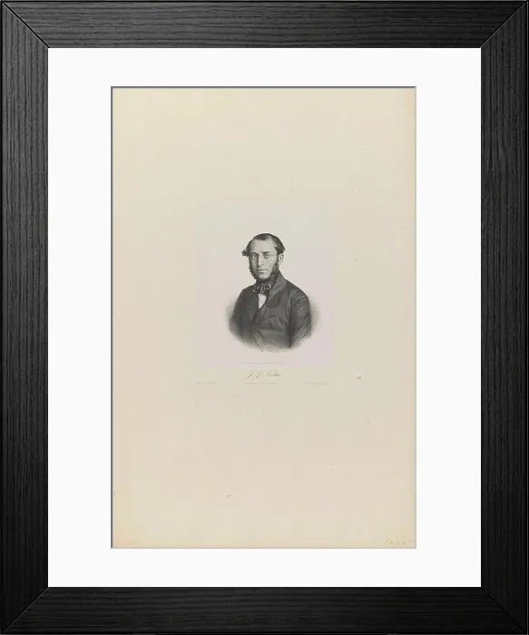 Framed Print : Portrait of J.J. Viotta, 1854; J