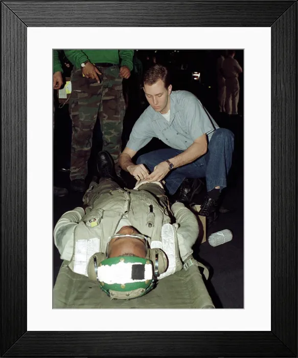Framed Print : US Navy Hospital Corpsman 3rd Class (HM3)