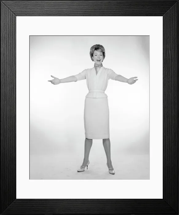 Framed Print : Studio portrait of mid adult woman Framed Print : Studio portrait of mid adult woman