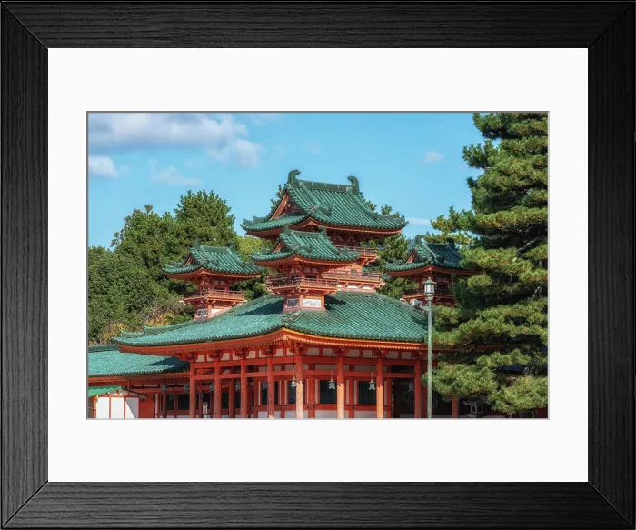 Framed Print : Heian jingu Shrine Soryuro Tower Heian jingu Shrine Soryuro Tower taken during autumn season Framed Print : Heian jingu Shrine Soryuro Tower Heian jingu Shrine Soryuro Tower taken during autumn season