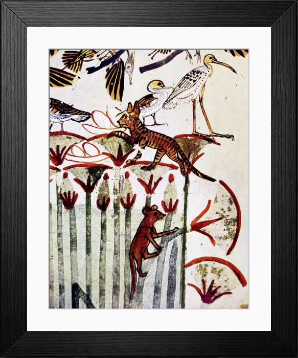 Framed Print : Egyptian tomb wall painting from Thebes, Luxor. Dated 11th Century BC Framed Print : Egyptian tomb wall painting from Thebes, Luxor. Dated 11th Century BC