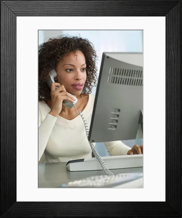 Framed Print : Woman working Framed Print : Woman working