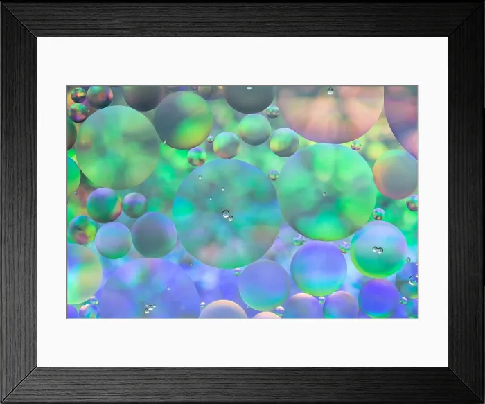 Framed Print : mixing water and oil, beautiful color abstract background Framed Print : mixing water and oil, beautiful color abstract background