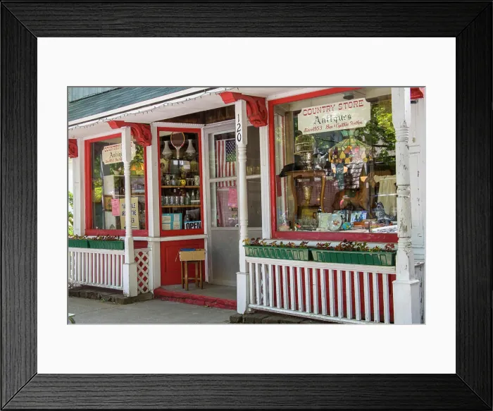 Framed Print : Country Store, Antiques, Saugatuck, Michigan, USA