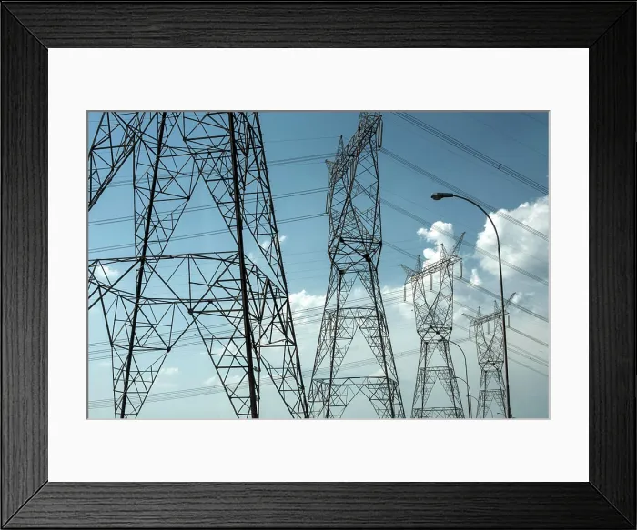 Framed Print : Energy Towers