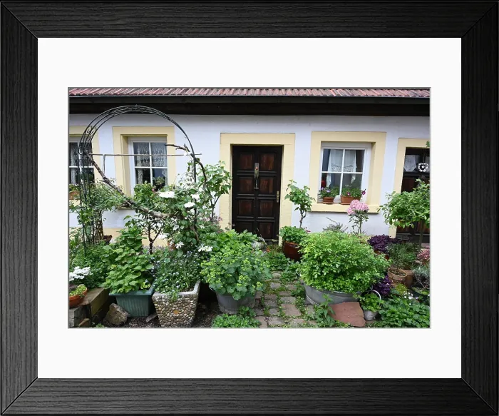 Framed Print : Haus in Dilsberg Haus in Dilsberg