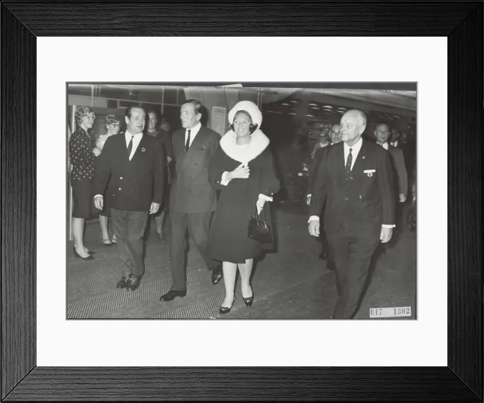 Framed Print : Elsevier photo collection. Princess Beatrix Prince Claus attended final evening Jumping Amsterdam RAI