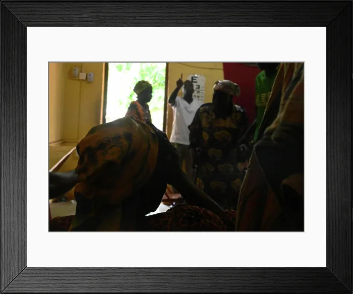 Framed Print : Ghanaian medical professionals screen Framed Print : Ghanaian medical professionals screen