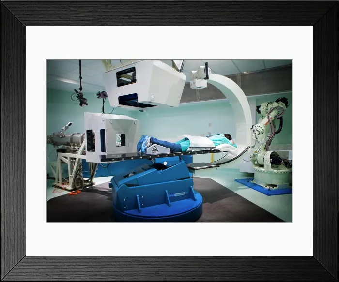 Framed Print : Reportage in the National Oncology Particle Therapy Centre in Milan Framed Print : Reportage in the National Oncology Particle Therapy Centre in Milan