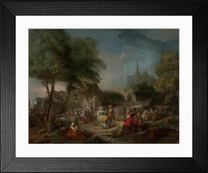 Framed Print : The Country Dance; Gabriel Jacques de Saint-Aubin Framed Print : The Country Dance; Gabriel Jacques de Saint-Aubin