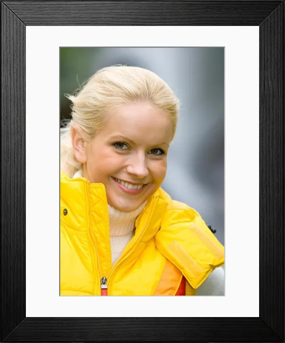 Framed Print : blonde woman outdoors Framed Print : blonde woman outdoors