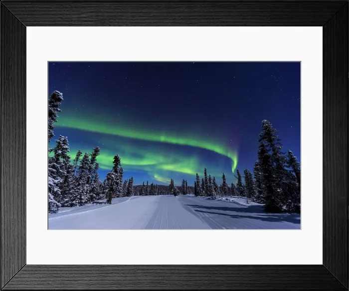 Framed Print : Aurora borealis, Northern Lights near Fairbanks, Alaska Framed Print : Aurora borealis, Northern Lights near Fairbanks, Alaska