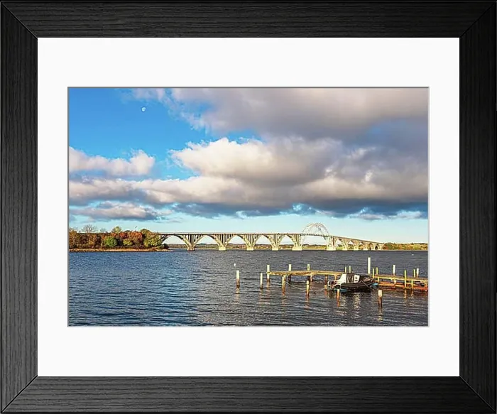 Framed Print : The Dronning Alexandrines Bro bridge between Zealand and Moen in Denmark Framed Print : The Dronning Alexandrines Bro bridge between Zealand and Moen in Denmark
