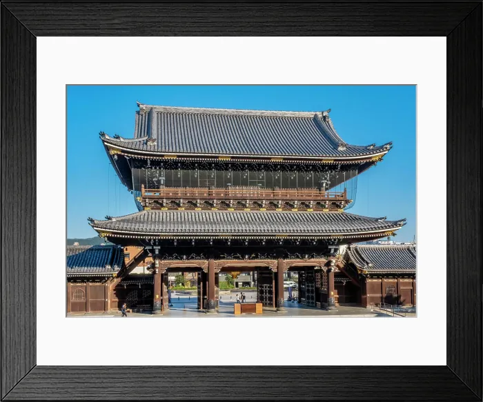 Framed Print : Entrance gate, Nishi Honganji Temple, Kyoto, Japan Framed Print : Entrance gate, Nishi Honganji Temple, Kyoto, Japan