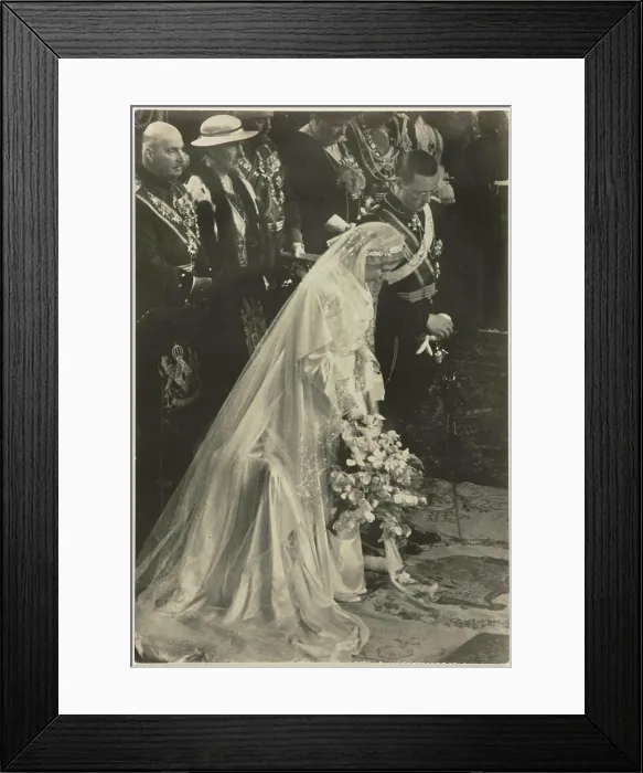 Framed Print : Blessing the marriage of Princess Juliana and Prince Bernhard in the St Framed Print : Blessing the marriage of Princess Juliana and Prince Bernhard in the St