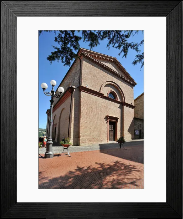 Framed Print : Belforte Del Chienti. Church of Sant'eustachio. Marche. Italy Framed Print : Belforte Del Chienti. Church of Sant'eustachio. Marche. Italy