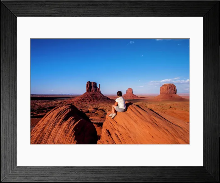 Framed Print : Monument Valley Navajo Tribal Park, Monument Valley, Utah, USA. (MR)