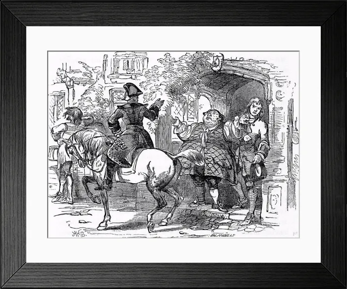 Framed Print : Charles Dickens, Barnaby Rudge, 1841, illustration, 19th century Framed Print : Charles Dickens, Barnaby Rudge, 1841, illustration, 19th century