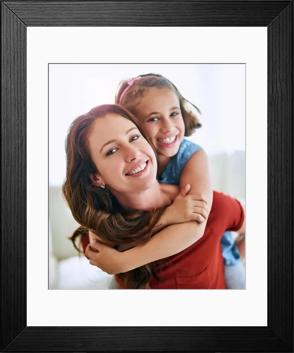 Framed Print : Mom, girl and piggyback in portrait with love for gratitude Framed Print : Mom, girl and piggyback in portrait with love for gratitude