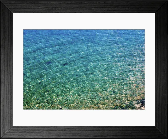 Framed Print : Tranquil Seascape, Malaga Province Spain
