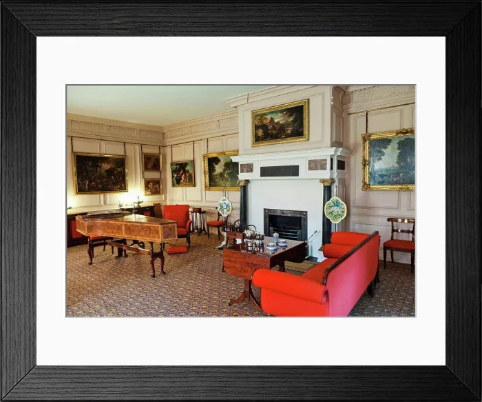 Framed Print : UK, England, London, Richmond, Kew Palace, Queen's Drawing Room