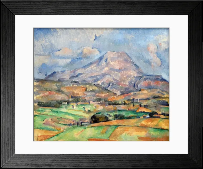 Framed Print : La Montagne Sainte-Victoire (oil on canvas) by Paul Cezanne (1839-1906) Framed Print : La Montagne Sainte-Victoire (oil on canvas) by Paul Cezanne (1839-1906)