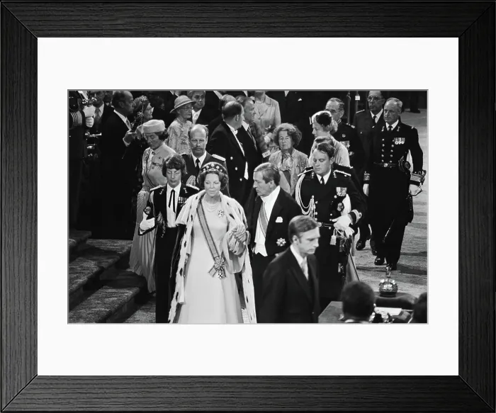 Framed Print : Anefo photo collection. Throne change 30 April Framed Print : Anefo photo collection. Throne change 30 April