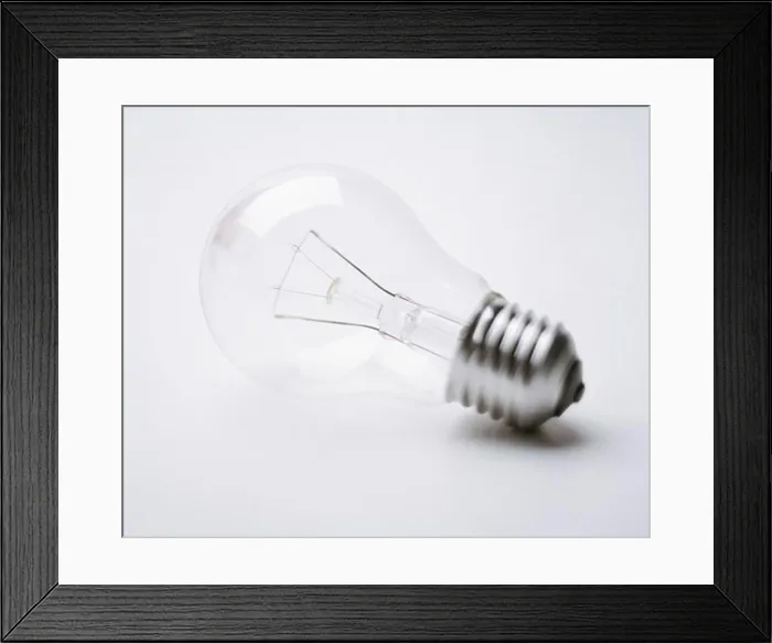Framed Print : A lightbulb Framed Print : A lightbulb