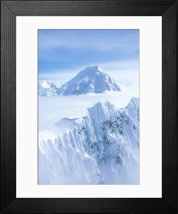 Framed Print : Mountain tops in St. Elias National Park and Preserve, Wrangell Mountains, Wrangell, Alaska Framed Print : Mountain tops in St. Elias National Park and Preserve, Wrangell Mountains, Wrangell, Alaska