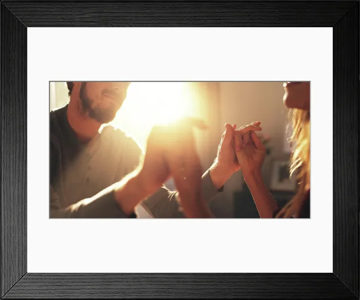 Framed Print : Home, hands together and couple with love Framed Print : Home, hands together and couple with love