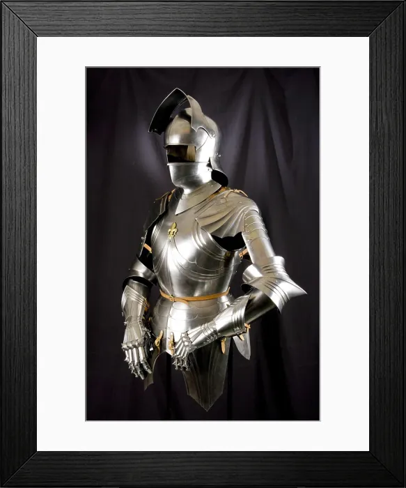 Framed Print : Armour Armour of the medieval knight Framed Print : Armour Armour of the medieval knight
