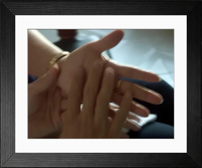 Framed Print : Hands touching Framed Print : Hands touching