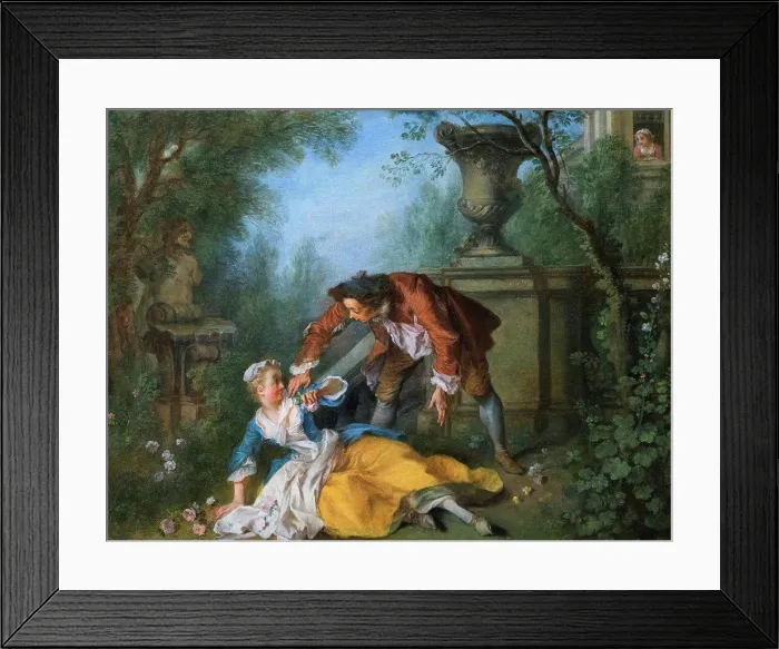 Framed Print : Nicolas Lancret; French; Paris 1690-1743 Paris; The Servant justified; ca 1740; Oil on copper Framed Print : Nicolas Lancret; French; Paris 1690-1743 Paris; The Servant justified; ca 1740; Oil on copper