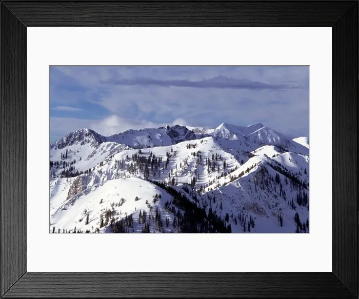 Framed Print : The snowcapped Wasatch mountains in Utah Framed Print : The snowcapped Wasatch mountains in Utah