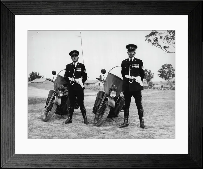 Framed Print : Military Police - Aust Troops. May 29, 1953.;Military Police - Aust Troops