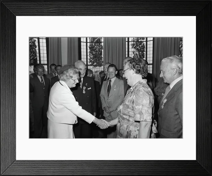 Framed Print : Anefo photo collection. Queen Juliana at 75 year anniversary Sociale Verzekeringsbank in Amsterdam Framed Print : Anefo photo collection. Queen Juliana at 75 year anniversary Sociale Verzekeringsbank in Amsterdam