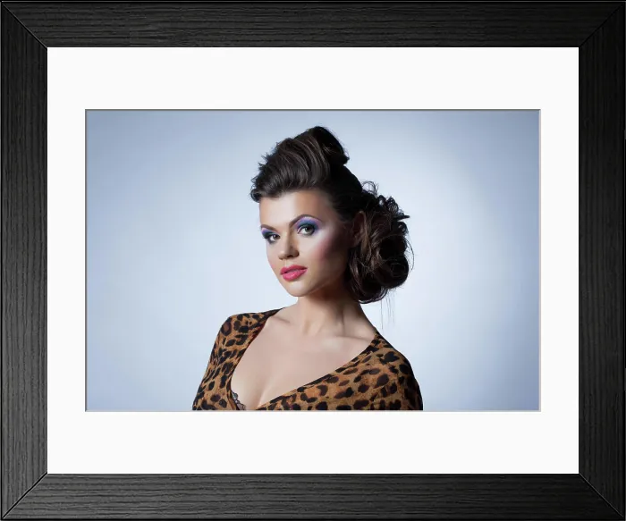 Framed Print : Shot of beautiful model posing with evening makeup Shot of beautiful woman posing with evening makeup Framed Print : Shot of beautiful model posing with evening makeup Shot of beautiful woman posing with evening makeup