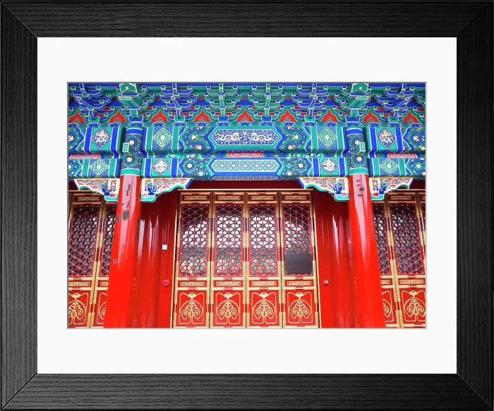 Framed Print : Yin Luan Din Great Hall Prince Gong's Mansion, Beijing, China. Built during Emperor Qianlong Reign Framed Print : Yin Luan Din Great Hall Prince Gong's Mansion, Beijing, China. Built during Emperor Qianlong Reign