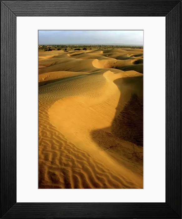 Framed Print : Dunes of Khuri, Rajastan Framed Print : Dunes of Khuri, Rajastan