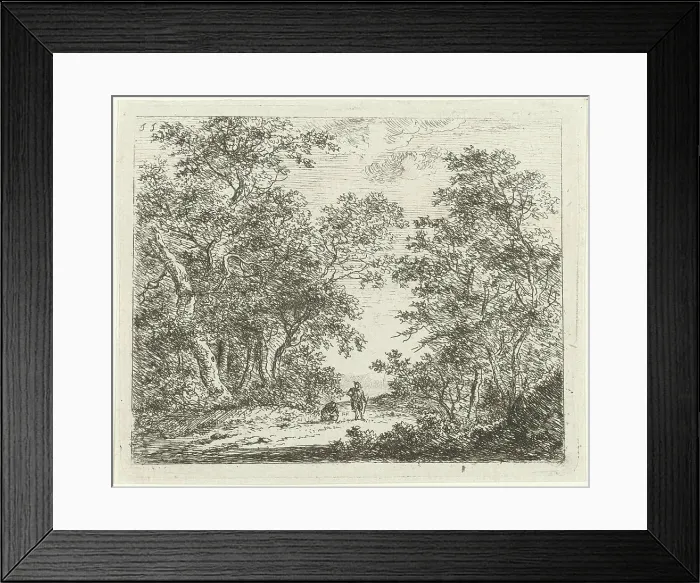 Framed Print : Two figures, one of whom standing and one sitting Framed Print : Two figures, one of whom standing and one sitting