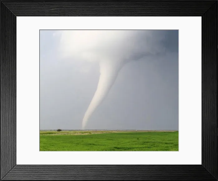 Framed Print : Milky White Tornado Spins Across Farmland, North central Nebraska, USA Framed Print : Milky White Tornado Spins Across Farmland, North central Nebraska, USA