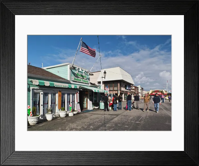 Framed Print : USA, California, Central Coast, Monterey, Fishermans Wharf Framed Print : USA, California, Central Coast, Monterey, Fishermans Wharf
